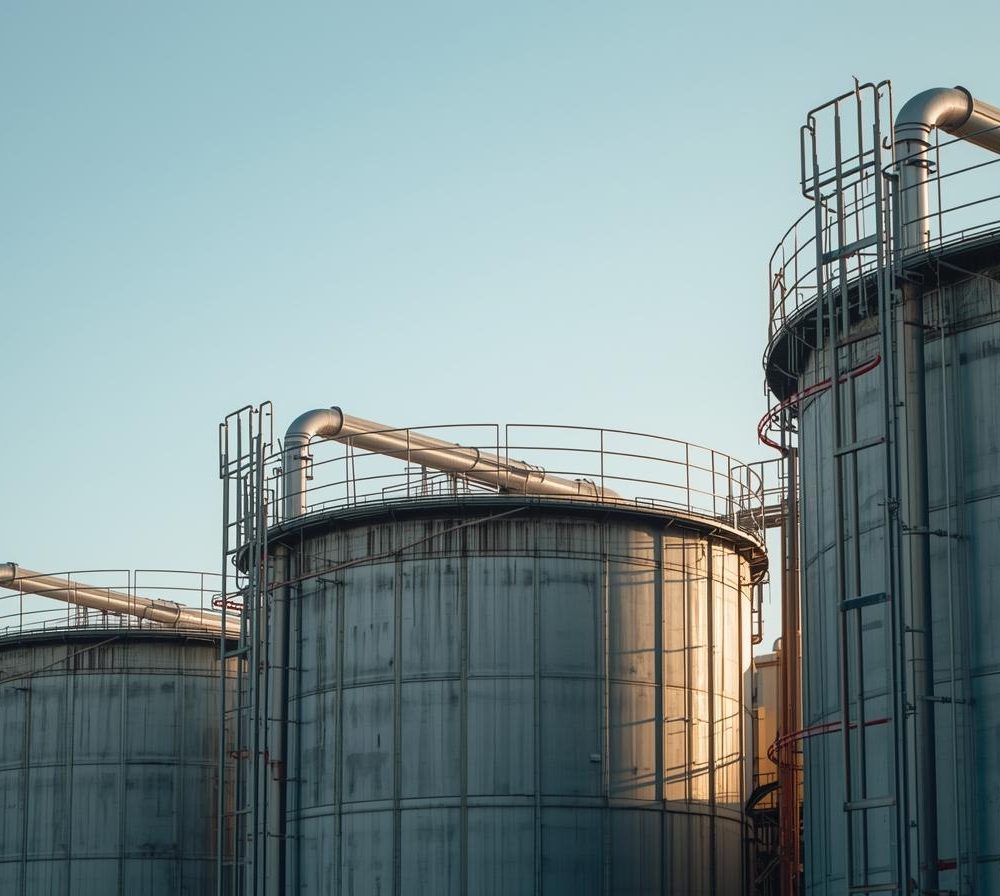 Naphtha storage tanks