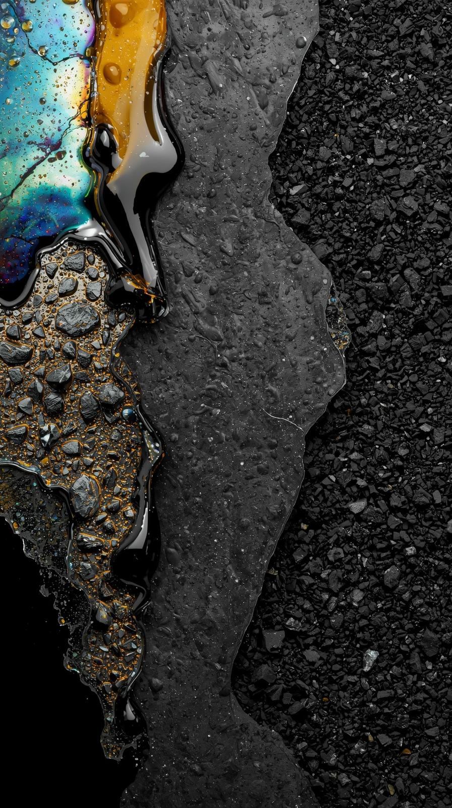 محصولات نفتی در قالب یک عکس کالج شده